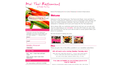 Desktop Screenshot of mai-thai-restaurant.co.uk
